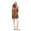 Front on-model view of women's bronze Indyeva Kapa insulated vest