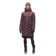 Front on-model view of women's Indyeva Leggero II down jacket in 'hickory' colour