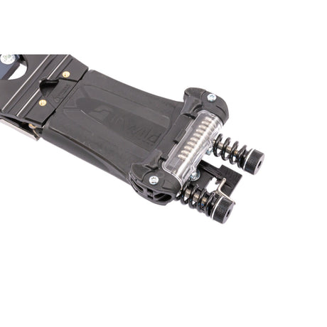 Detail view of an InWild MEIDJO 3 SR telemark ski binding