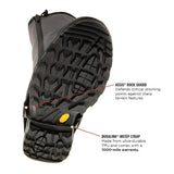 Instep view of kahtoola NAVAgaiter gore-text gaiter with callout text