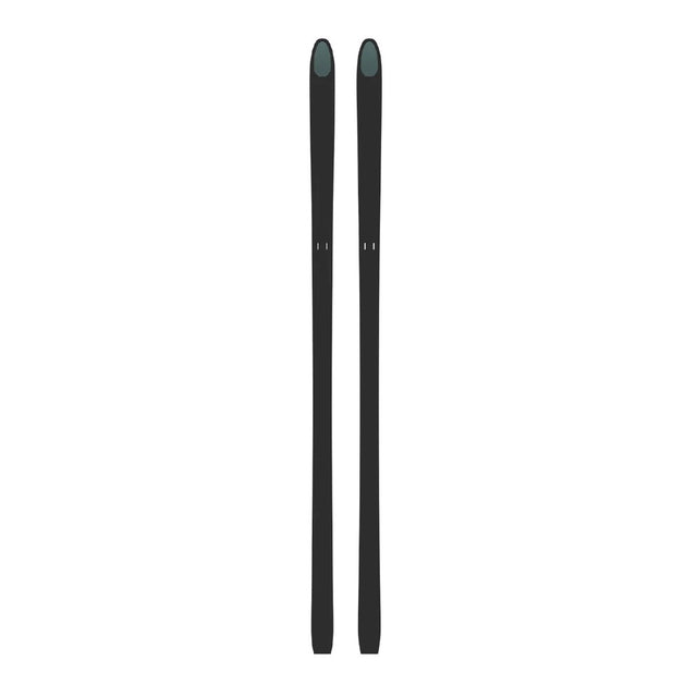 Bottom view of Kastle XT84 backcountry skis