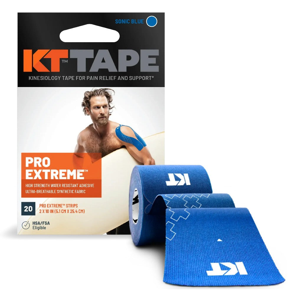 Box of KT Tape pro extreme in blue