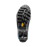 Sole of women's black/blue La Sportiva Aequilibrium LT GTX hiking boot