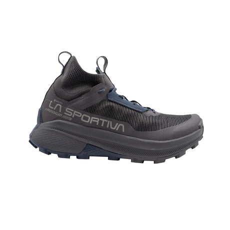 Side view of men's onyx La Sportiva Prodigio Hike shoe