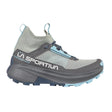 Side view of women's grey/blue La Sportiva Prodigio Hike shoe
