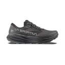 Side view of men's black La Sportiva Prodigio Max Gore-Tex running shoe