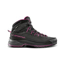 Side view of women's black/pink La Sportiva TX4 EVO hiking boot