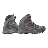 Pair of women's grey/pink La Sportiva Ultra Raptor 3 hiking boots