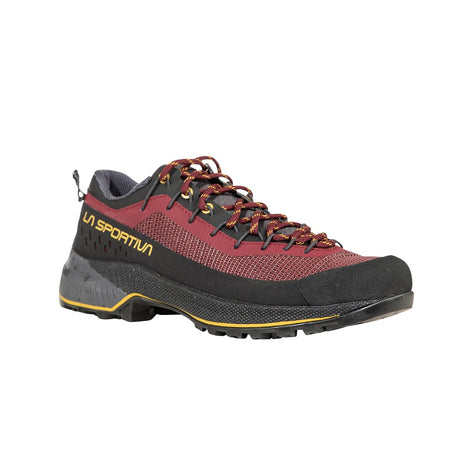 Front/side view of women's La Sportiva TX4 EVO ST hiking shoe in redwood/onyx colour