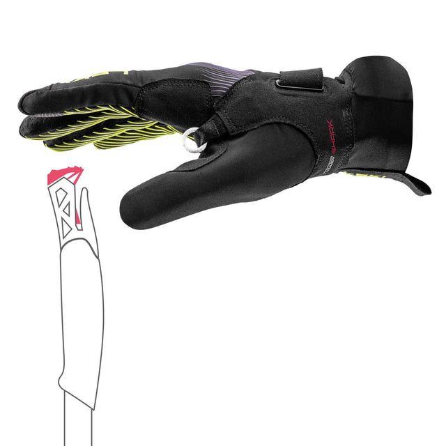 Leki Ultratrail storm trail running gloves trigger system
