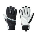 Pair of black/white Lill-sport comfy leather gloves