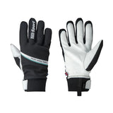 Pair of black/white Lill-sport comfy leather gloves