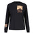 Front view of women's maloja AineckM. long sleeve in deep black colour