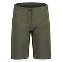 Front view of women's maloja AnemonaM bike shorts in aspen woods colour