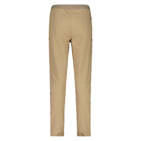 Back view of women's maloja CornetM. bike pants in 'gravel' colour