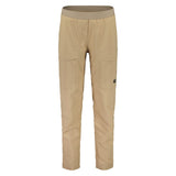 Front view of women's maloja CornetM. bike pants in 'gravel' colour