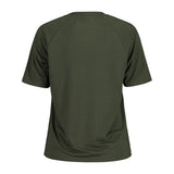 Back view of women's maloja DambelM. Tee in alpine woods colour