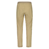Back view of men's maloja DurlachM. enduro pants in gravel colour