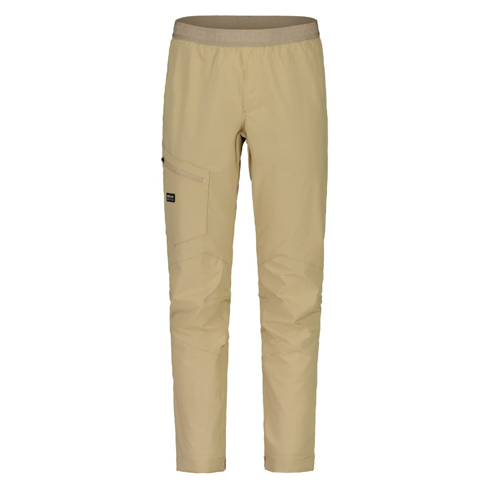 Front view of men's maloja DurlachM. enduro pants in gravel colour
