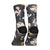 maloja MeraM. sports socks in black flora pattern