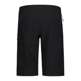 Back view of men's maloja TorreM. enduro shorts in black