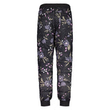 Back view of black/floral maloja ViturinU. insulated pants