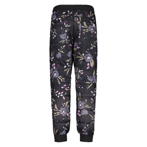 Back view of black/floral maloja ViturinU. insulated pants