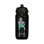 Black water bottle with floral design and 'maloja' branding