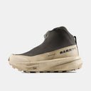 Side view of women's beige/black Mammut Aenergy Mtn Mid Gore-Tex winter hiking boot