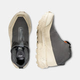 Top/side view of women's beige/black Mammut Aenergy Mtn Mid Gore-Tex winter hiking boots