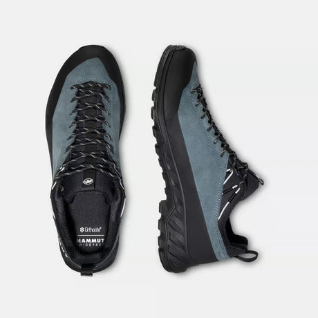 Side & top view of men's Mammut Alnasca approach shoes