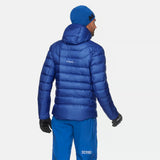 Back on-model view of men's blue Mammut Eiger Nordwand Down jacket