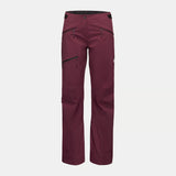 Women's maroon Mammut Taiss Guide SO pants