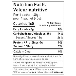 Maurten Drink Mix 160 nutrition facts