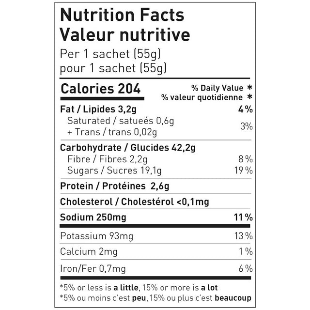 Maurten Solid C 160 energy bar nutrition facts