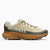 Side view of men's merrell agility peak 5 trail running shoe in oyster/olive