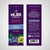 Front and back of blueberry bergamot Muir Energy Gel