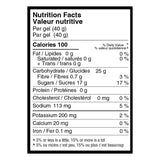 Naak boost energy gel nutrition facts card
