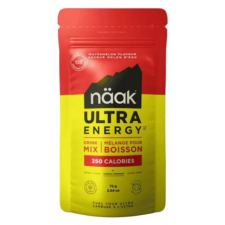 Watermelon flavour Näak Ultra Energy drink mix package, single size