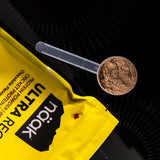 Scoop of chocolate naak protein powder