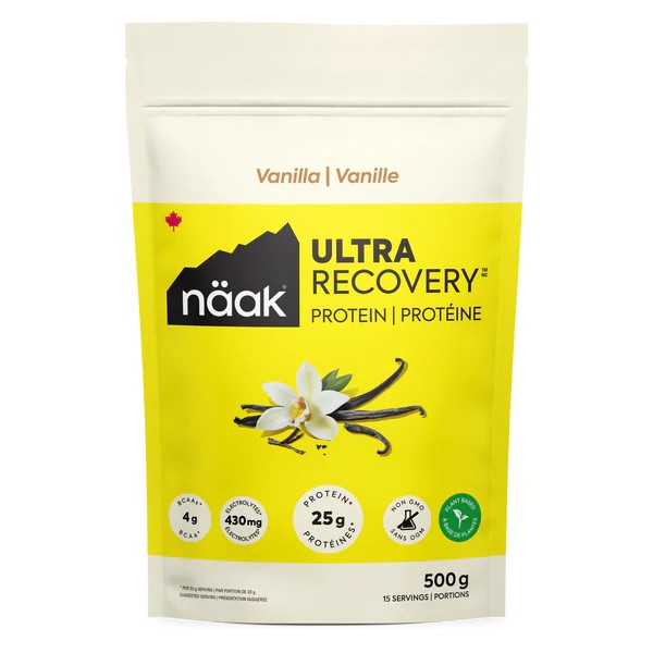 Bag of vanilla naak protein powder