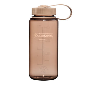 Nalgene 16 oz water bottle with wide mouth in mocha colour