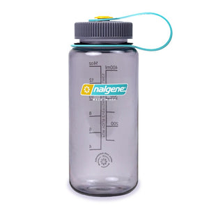 Nalgene 16 oz water bottle with wide mouth in aubergine colour