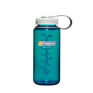 Nalgene 16 oz water bottle with wide mouth in trout green colour