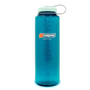 Nalgene Wide Mouth Sustain 48oz water bottle in trout (blue)