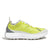 Side view of men's norda 001 running shoe in sulphur lime/grey rubber