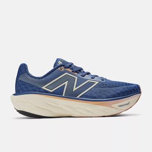 Side view of women's New Balance Fresh Foam X 1080 v14 running shoe in inkwell/calcium/copper colour