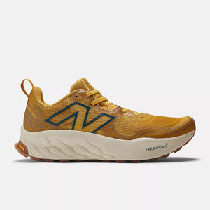 Side view of men's New Balance Fresh Foam X Hierro v8 running shoe in butterscotch colour