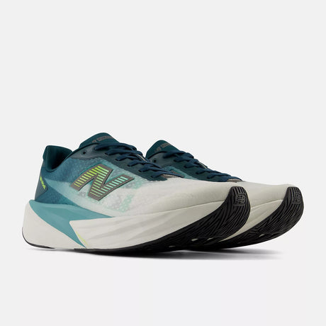 Pair of men's 'medusa green' (teal) New Balance FuelCell Rebel v5 running shoes