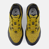 Top view of men's gold/black New Balance Hierro v9 Gore-Tex trail running shoes